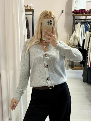 Maglioncino cardigan SAMUELA grigio