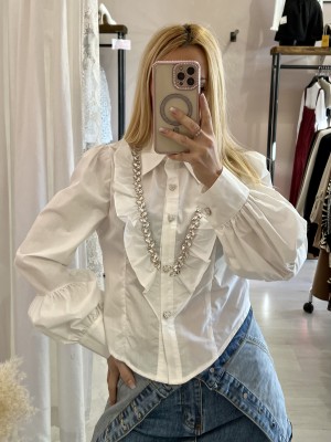 Camicia bottoni CUORE bianca