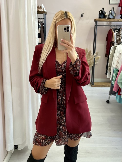 Giacca blazer MONIA borgogna